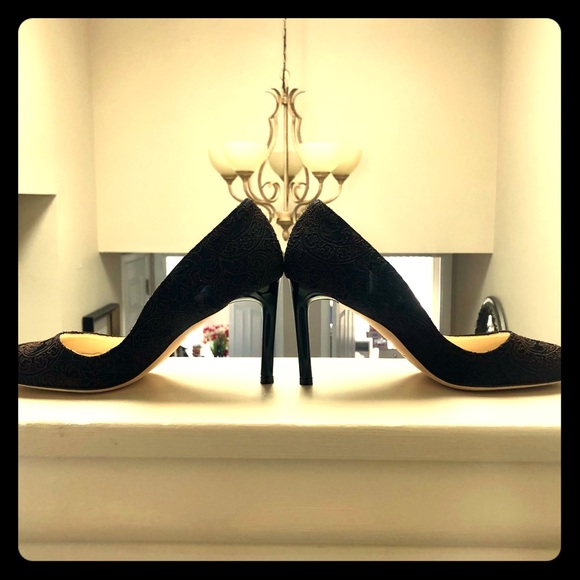 Butter Shoes Black with Brown Embroidery 9 - Picture 3 of 8